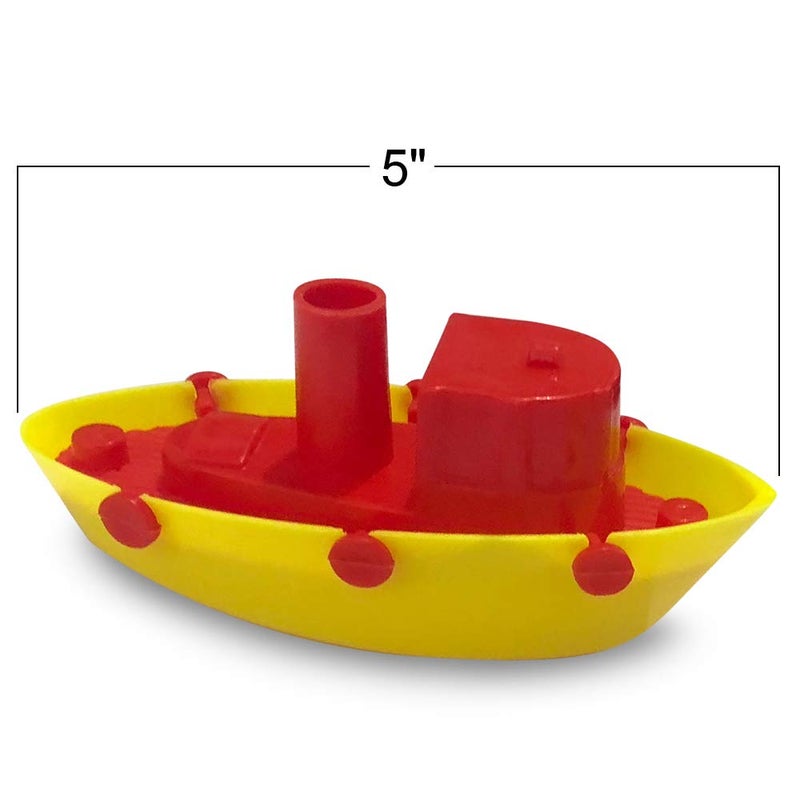 ArtCreativity Toy Boat Bath Toys for Kids & Toddlers, Set of 4, Kids Pool Toys for Outdoor Water Play, Floating Pool Boat Toys for Bathtub, Summer Beach Toys, Cute Party Favors for Boys and Girls - Image 3