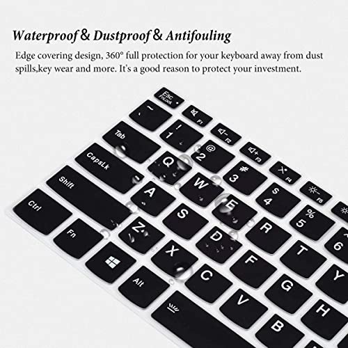 Laprite Keyboard Protector Cover for 2021 2020 Lenovo Flex 5 14", Ideapad 5 14",Silm 7 9 14", Yoga 5i 7i 9i 14,IdeaPad Flex 5 5i 14, IdeaPad Slim 5i 7i Pro, ThinkBook 14 14s G2 G3 - Black - Image 5
