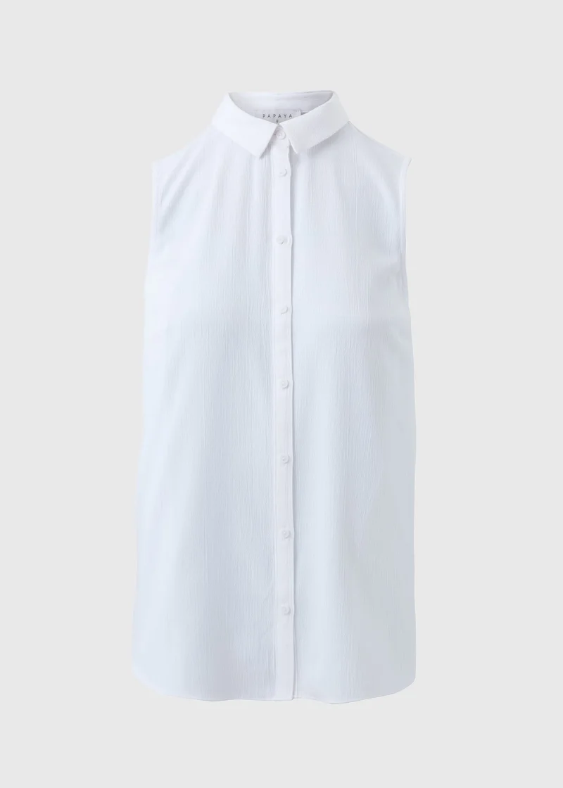 Matalan White Sleeveless Shirt