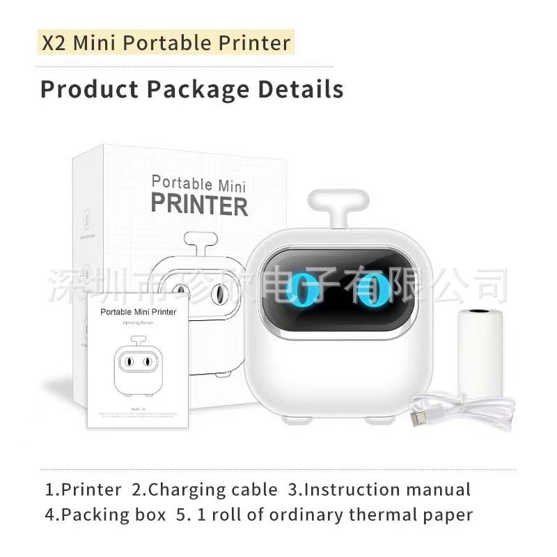Mini Printer Po Printer Wireless Connectable Mobile Phone Wrong Printer Convenient Printer - Image 1