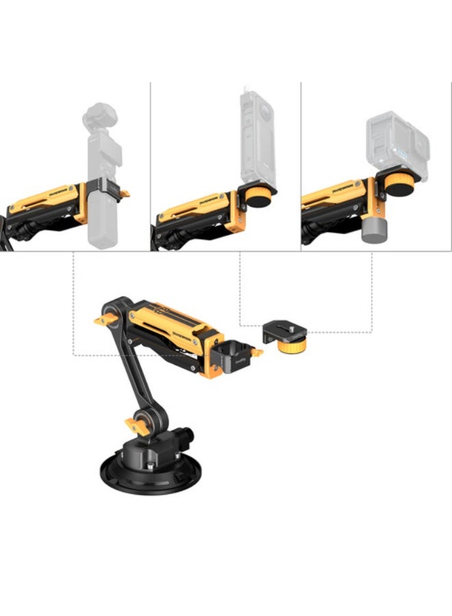 SmallRig mini Shock Absorber Arm for DJI Osmo Pocket 3 / GoPro HERO13 / Insta360 X4（BumbleBee Edition）5528 - Image 3