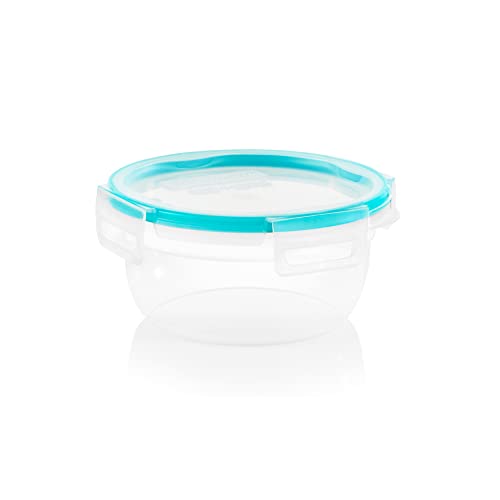 Snapware Total Solution 3Cup Plastic Food Storage Container with Lid 3Cup Rectangular Meal Prep Container NonToxic BPAFree Lid with 4 Locking Tabs Microwave Dishwasher and Freezer Safe