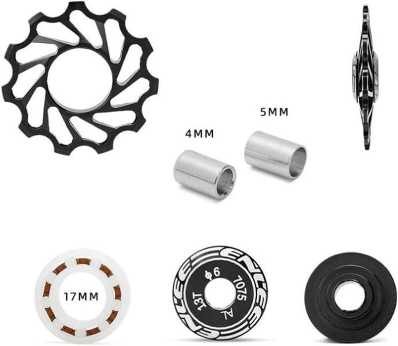 woobles Rear Derailleur Pulley, Bicycle Guide Wheel Bicycle Rear Derailleur Wheel Derailleur Pulley Bike Derailleur Pulley for Mountain Bike Bicycle Replacement 11T / 13T - Image 5