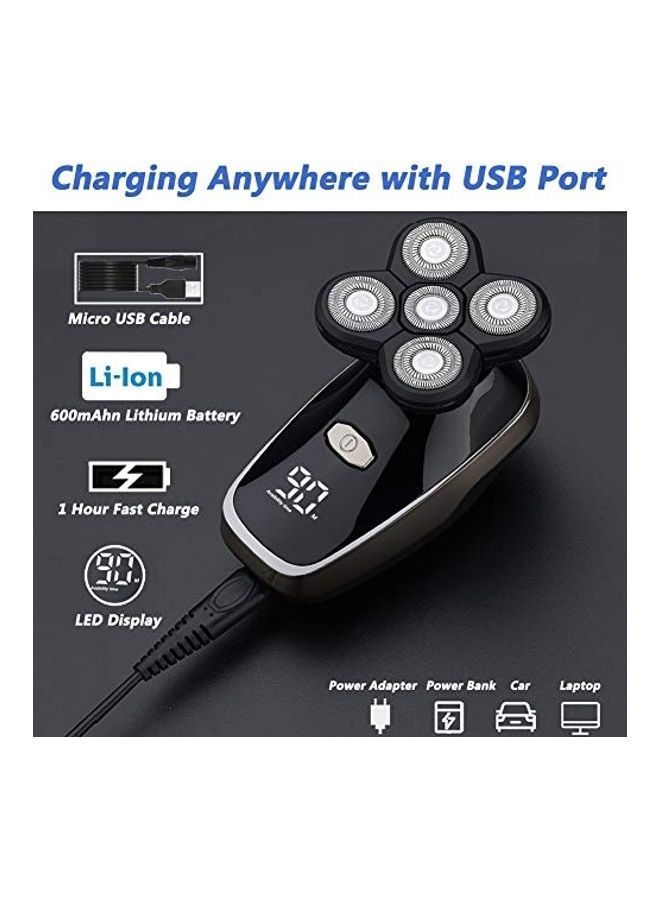 نيبمينينت ماكينة حلاقة كهربائية دوارة 5 في 1 أسود 5x11سم - Image 4