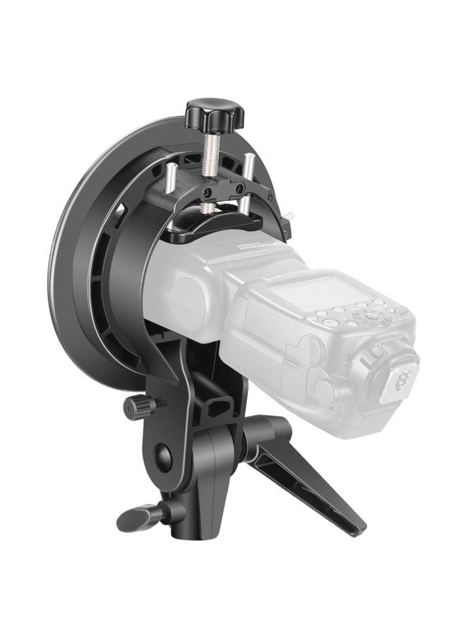 Neewer S Type Bracket Holder with Bowens Mount for Square Head Flash Speedlite Compatible with Godox AD200Pro NEEWER Z760 NW760 NW700 TT560 Q3, Large Handle, Umbrella Mount, ST-FS - Image 3