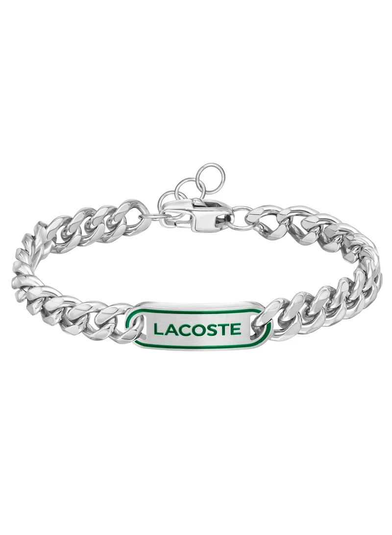 لاكوست Lacoste Men's Silver Chain Bracelets - 2040224