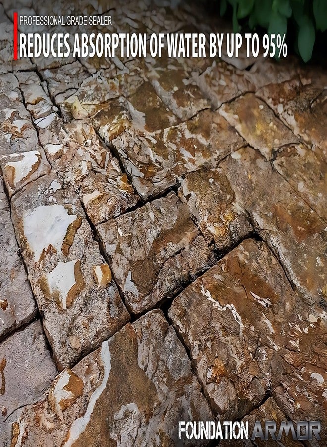 Foundation Armor 1-Gal. SX5000 WB DOT Approved Water Based Silane Siloxane Penetrating Concrete Sealer, Brick Sealer, and Paver Sealer - Image 2