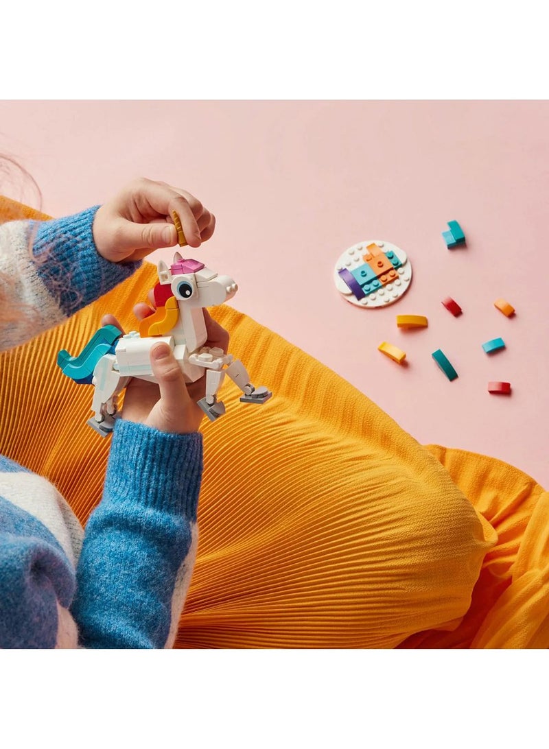 LEGO Creator 3in1 Magical Unicorn Set 31140 - Transformable Mythical Creatures, 145 Pieces for Ages 7 Years+ - Image 4