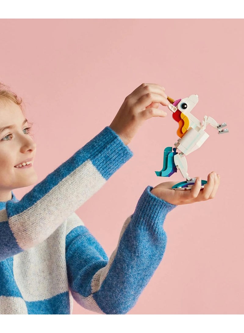 LEGO Creator 3in1 Magical Unicorn Set 31140 - Transformable Mythical Creatures, 145 Pieces for Ages 7 Years+ - Image 5