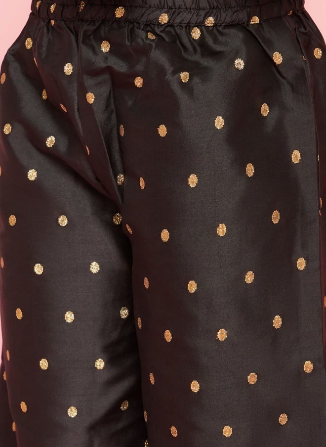 أيه كيه إس طقم كورتا مخطط باللون الأسود للفتيات - Image 3