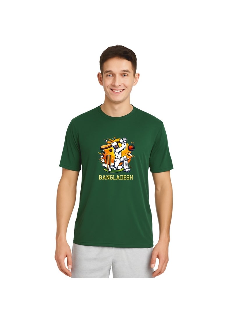 برينت شوب فور مي تيشيرت كريكيت بنغلاديش للرجال - جيرسي جاف قابل للتهوية برقبة دائرية - مثالي لممارسة الكريكيت والتدريب الرياضي والأنشطة الخارجية والملابس اليومية غير الرسمية - Image 1