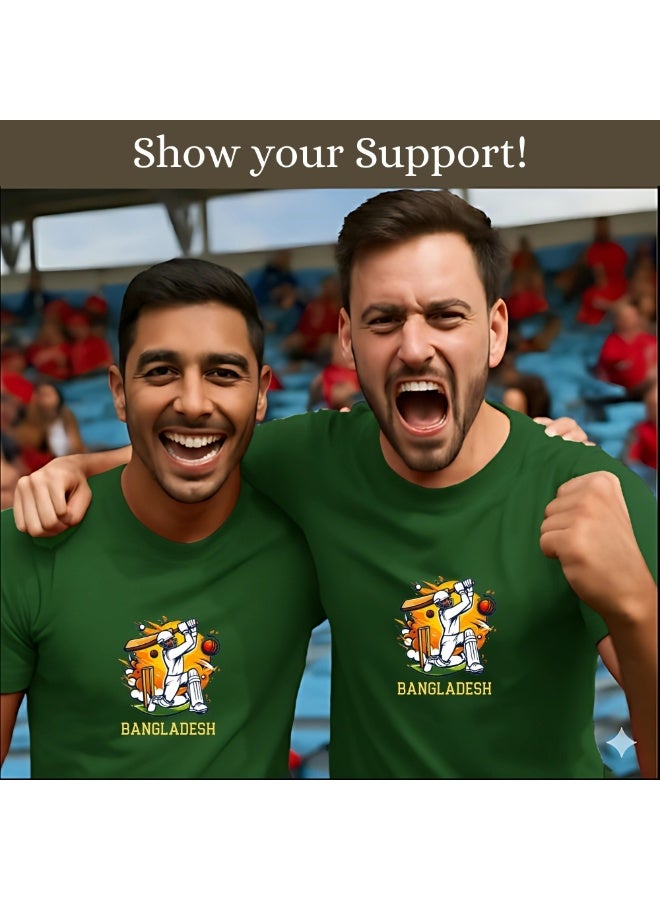 برينت شوب فور مي تيشيرت كريكيت بنغلاديش للرجال - جيرسي جاف قابل للتهوية برقبة دائرية - مثالي لممارسة الكريكيت والتدريب الرياضي والأنشطة الخارجية والملابس اليومية غير الرسمية - Image 5