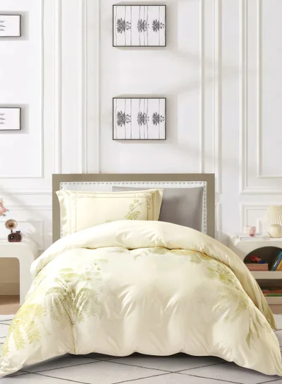 دوناتيلا طقم غطاء لحاف مشجر 4 قطع مقاس كوين يناسب سرير 150×200 سم مايكروفايبر ناعم , تصميم راقي و انيق , يناسب جميع الفصول (لا يشمل حشوة اللحاف)