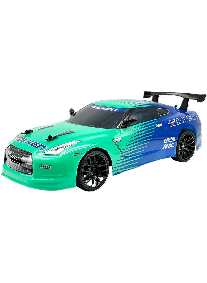 D-power - 1:10 Nissan GT-R Falken RC Car – 2.4GHz Remote Control, 7.4V USB Rechargeable Battery, Realistic Drift Design, for Kids Ages 6+ - Image 2