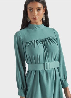 MELA LONDON High Neck Belted Dress  - Image 3