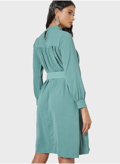 MELA LONDON High Neck Belted Dress  - Image 2