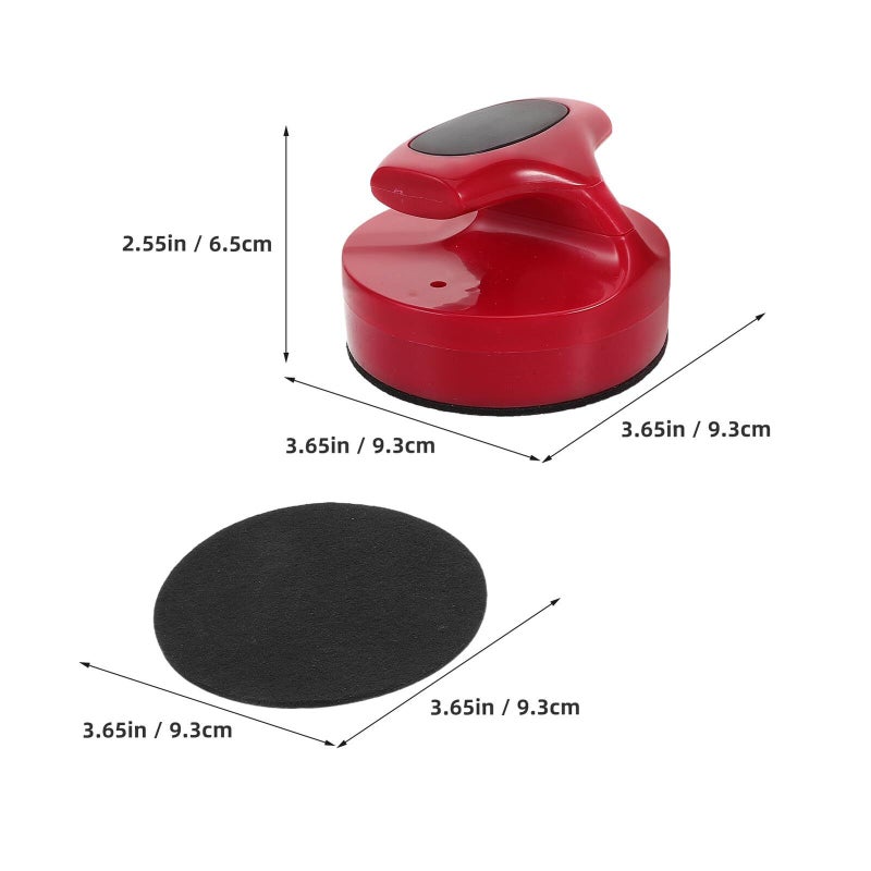 Self Adhesive Lint Pads 94mm Crimson Ebony Replacement Felt Pads for Air Hockey Table - Image 3
