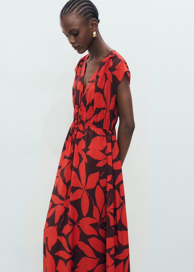 MANGO Floral Print Midi Dress  - Image 4