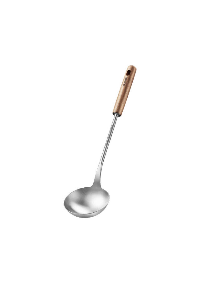 Supor Stainless Steel Soup Ladle With Ebony Wooden Handle, 316l Stainless Steel Mini Soup Ladle Klb30aw10