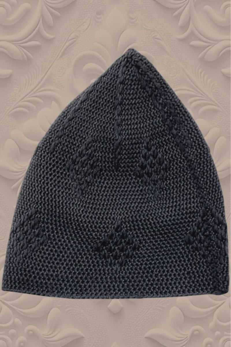 Hızırım 100'S Woven Knitted Patterned Cap Quality Prayer Cap  - Image 3