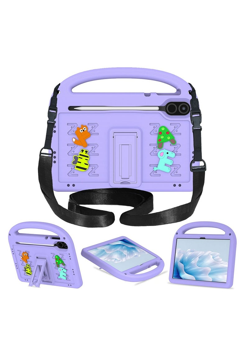 Children's protective case for  Honor X8 pro/X9 11.5inch 2023 , shockproof cover with shoulder strap bracket - Image 1