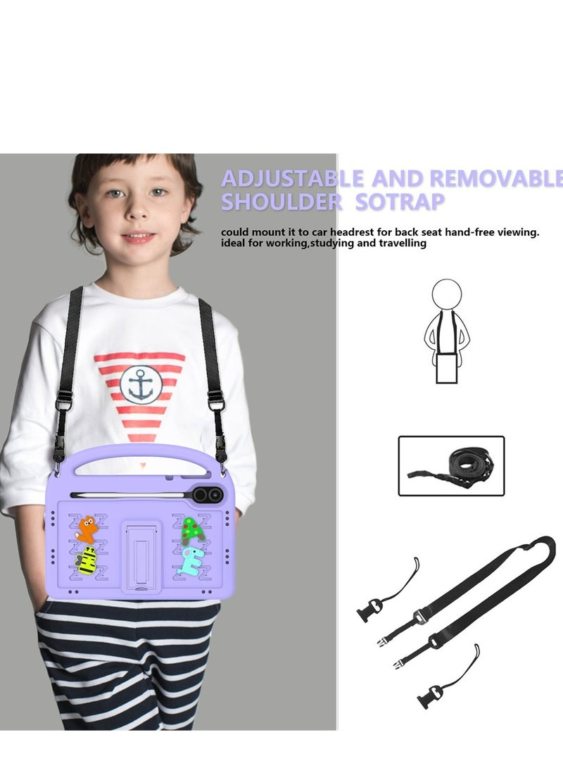 Children's protective case for  Honor X8 pro/X9 11.5inch 2023 , shockproof cover with shoulder strap bracket - Image 3