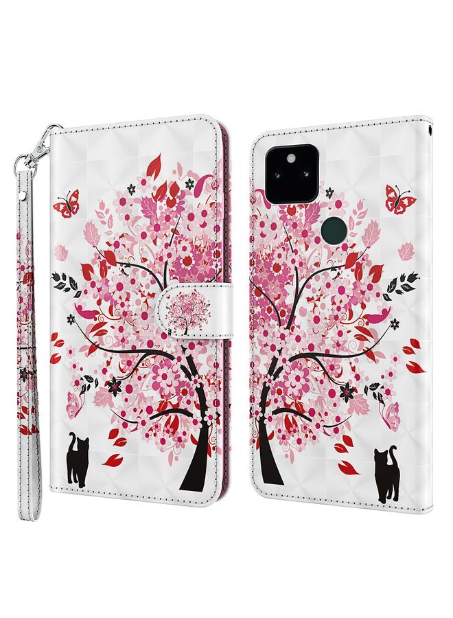 S-TOP Case For Google Pixel 5a 5G 3D Painting Pattern TPU + PU Leather Phone Case - Image 1