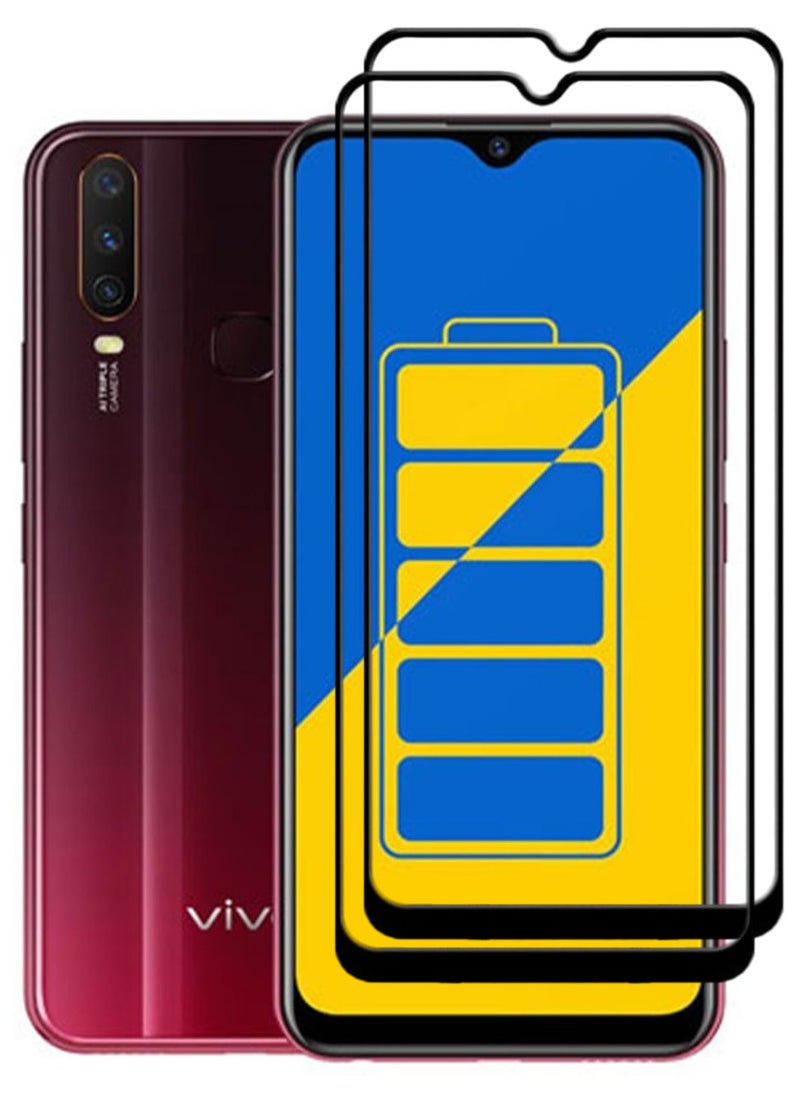 ACLIX 2 Pieces Antistatic ESD Dustproof Premium Quality High Definition Tempered Glass Screen Protector Designed For vivo Y15 - Image 1