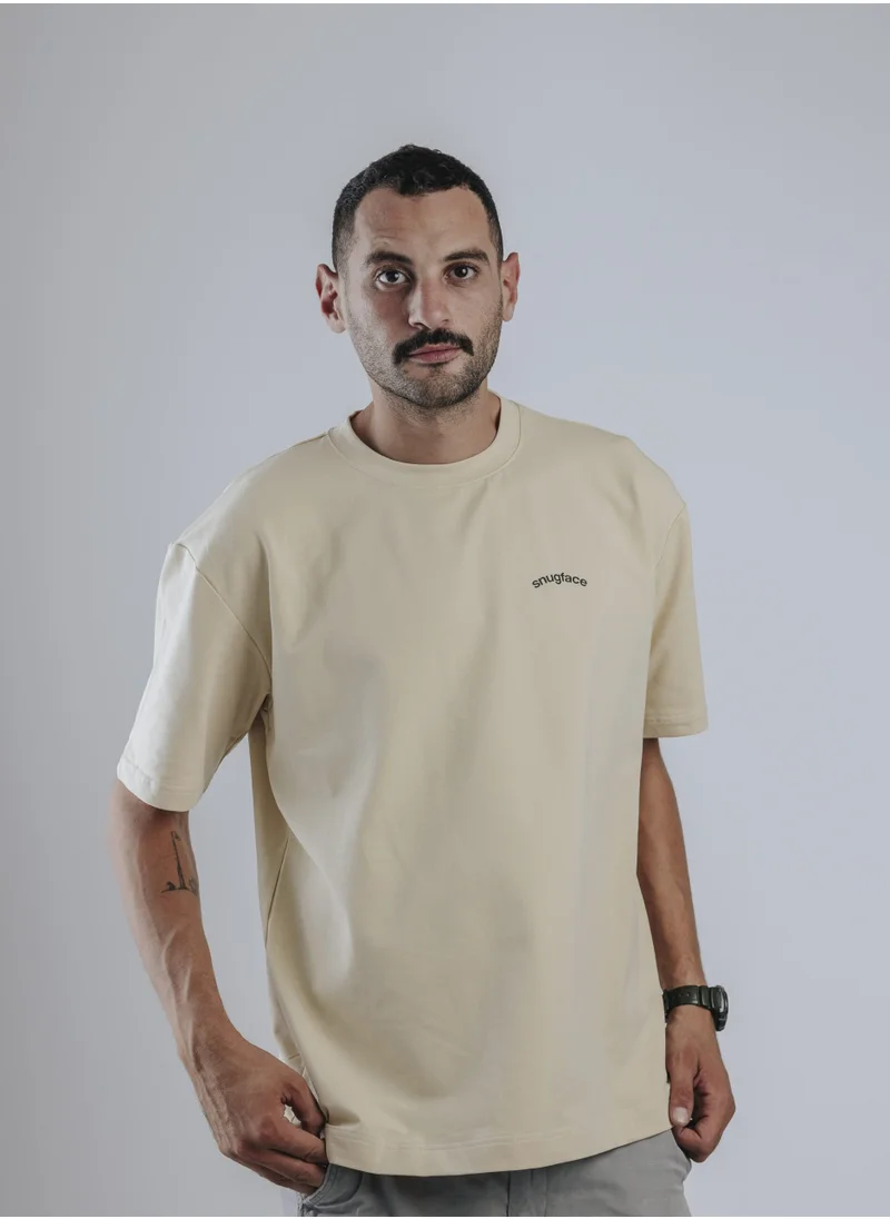 سناج فيس Snugface The Printed Oversized Tshirts, Beige, SF15-3BEI-M