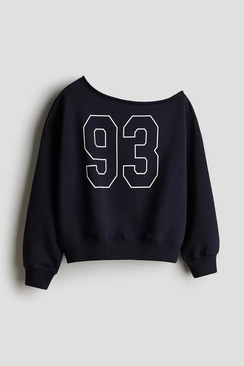 H&M Oversized one-shoulder sweatshirt