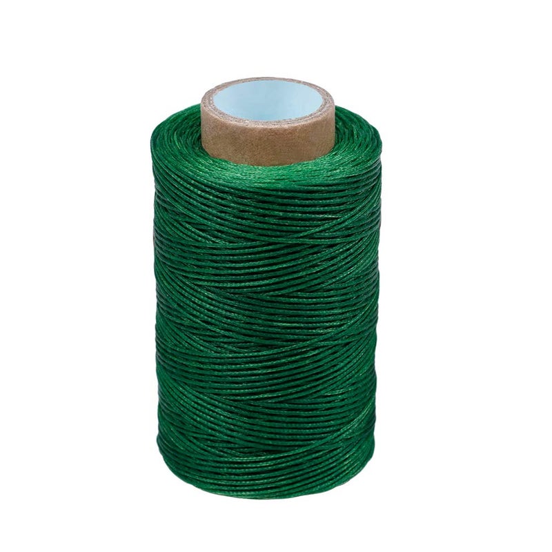 284 Yards Waxed Thread 210D Heavy Duty Upholstery Wax Thread for Leather Sewing08mm Flat Waxed Linen Cord for BookbindingShoe RepairingLeather Projects