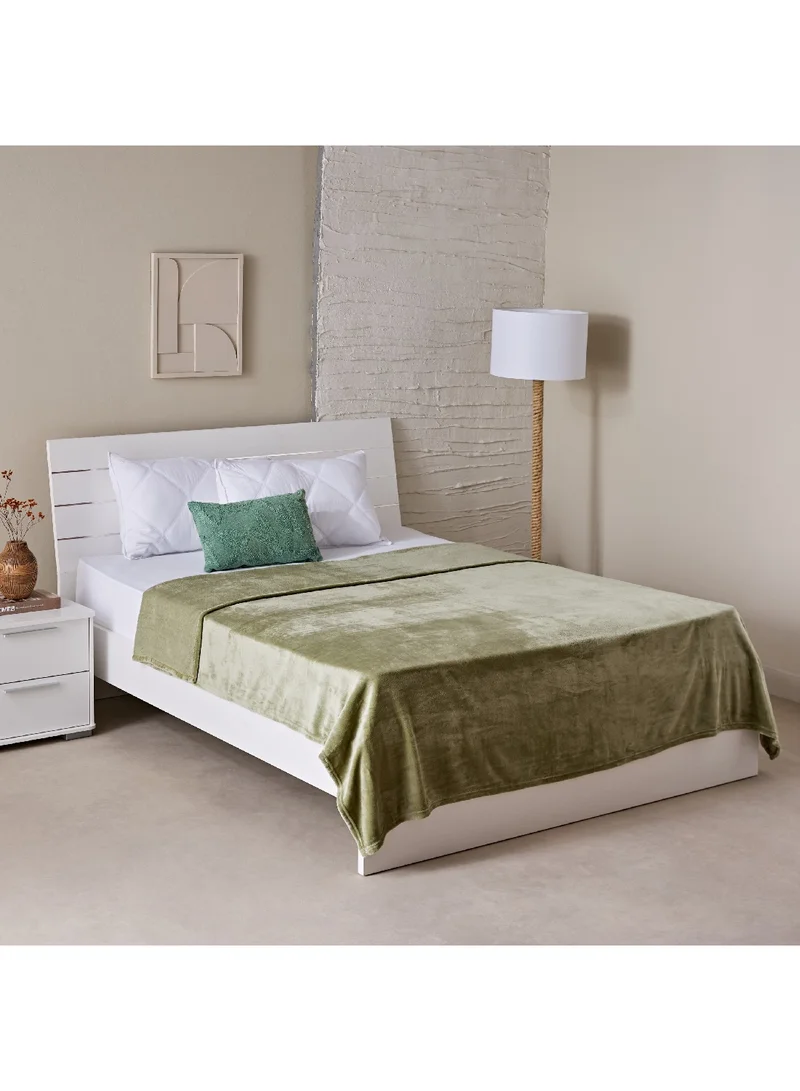 Home Box Nova Solid Flannel Queen Blanket 220 x 200 cm