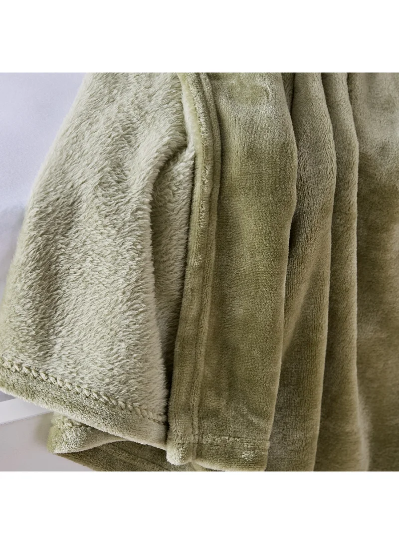 Home Box Nova Solid Flannel Queen Blanket 220 x 200 cm