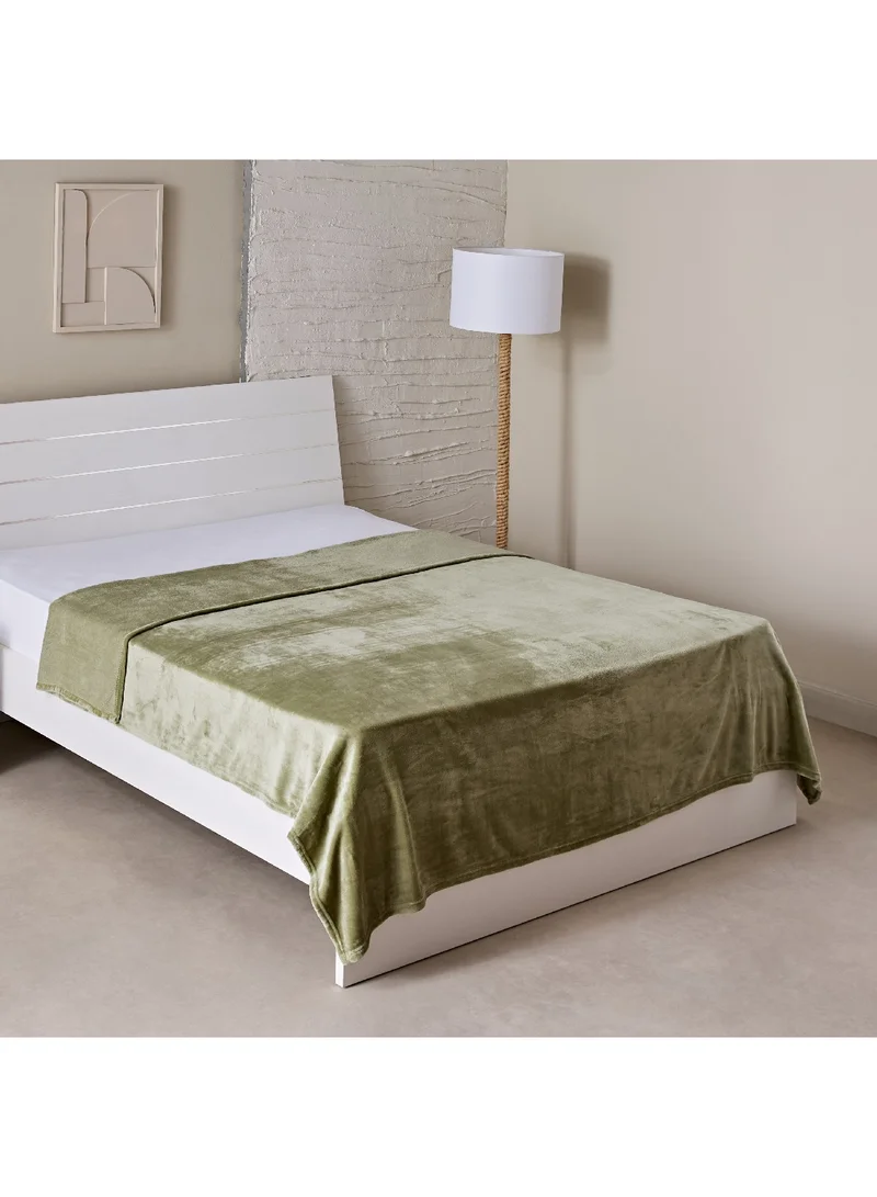 Home Box Nova Solid Flannel Queen Blanket 220 x 200 cm