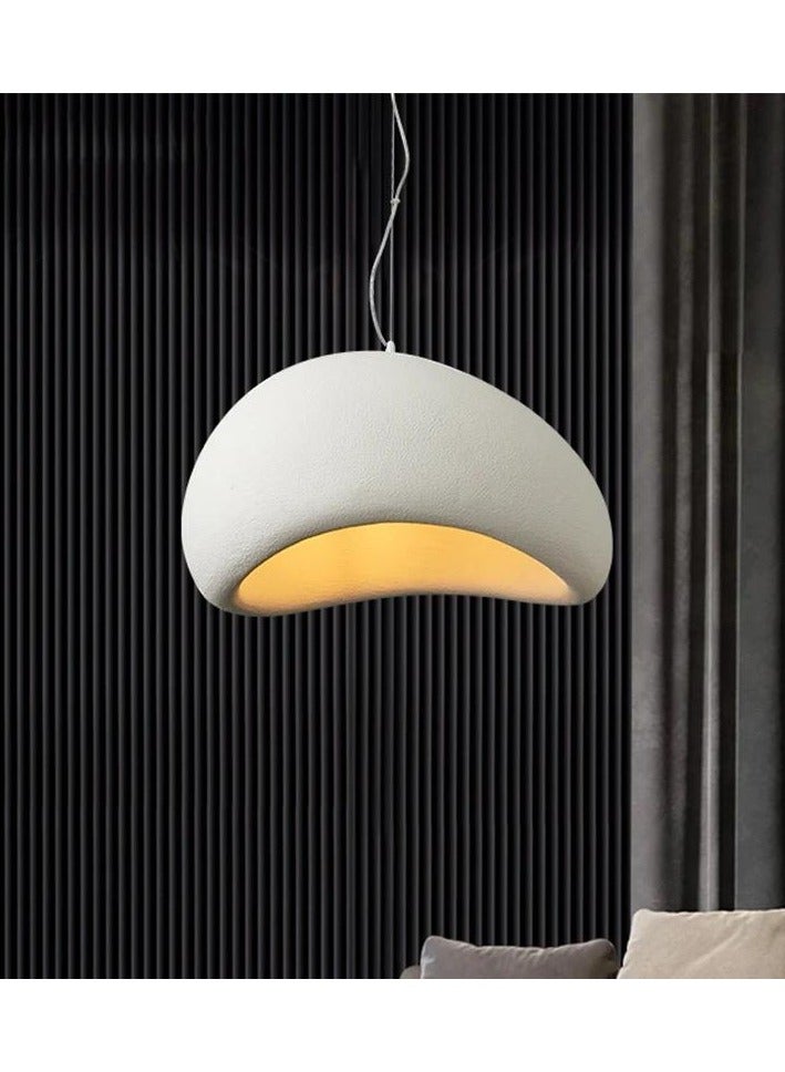 Wabi-sabi Style Resin Pendant Light Farmhouse Decor Adjustable Hanging Lamp Vintage Restaurant Suspension Lighting Fixture for Kitchen Dining Room Cafe Sink Clothing Store (Color : A-White,  - Image 2