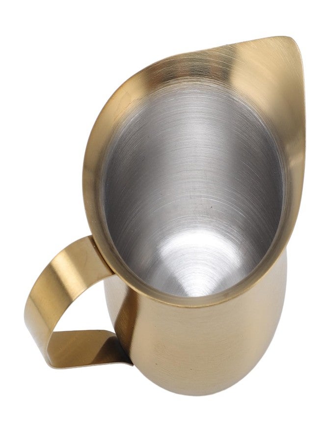 Dpofirs Milk Frother Creamer Cup, Oxidation Gold Milk Frothing Pitcher Accurate Pouring Multipurpose Easy To Use for Restaurants (150ml) - Image 2