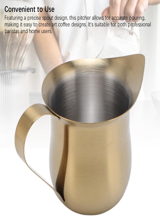 Dpofirs Milk Frother Creamer Cup, Oxidation Gold Milk Frothing Pitcher Accurate Pouring Multipurpose Easy To Use for Restaurants (150ml) - Image 4