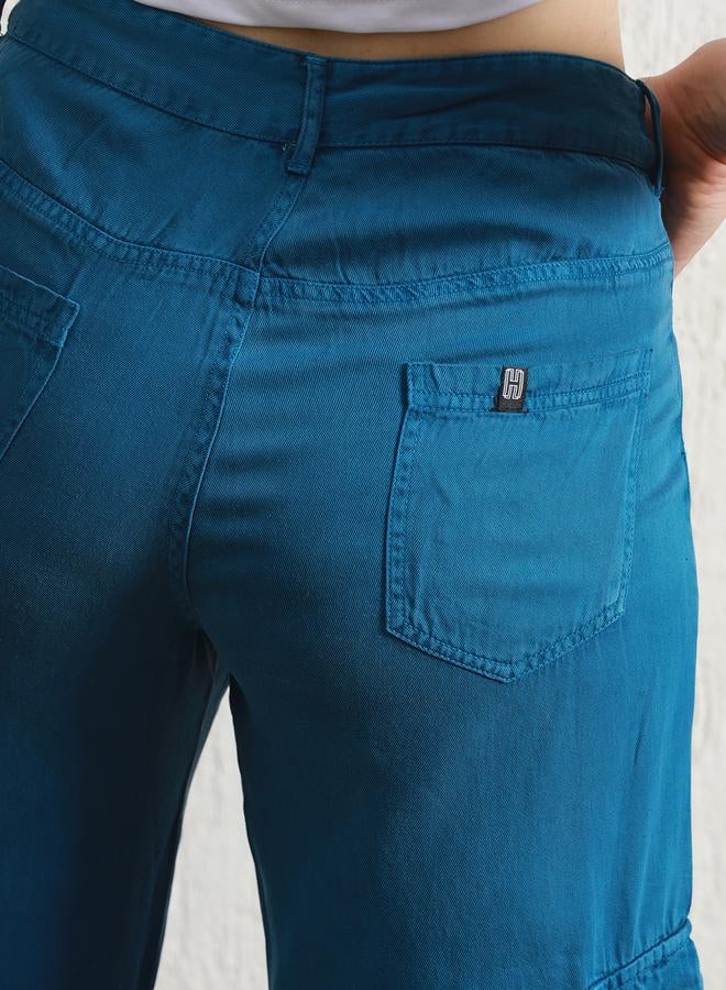 Hubberholme High Rise Regular Fit Trousers with Pockets - Image 5