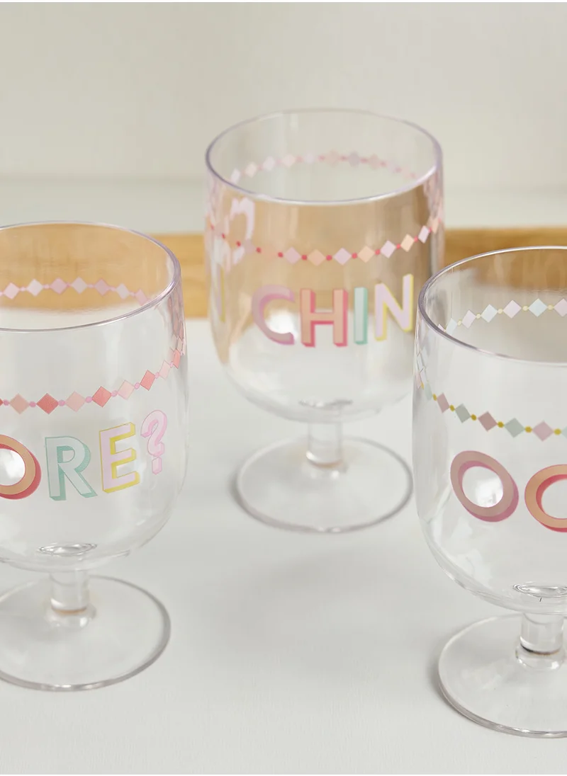 YVONNE ELLEN Set Of 4 Picnic Wine Glasses