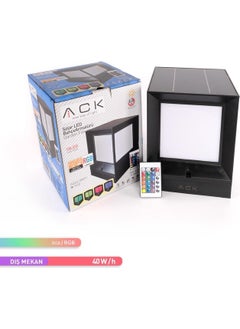 ACK Rgb Solar LED Garden Luminaire IP65 Color Changeable Solar Powered Garden Lighting  - Image 2