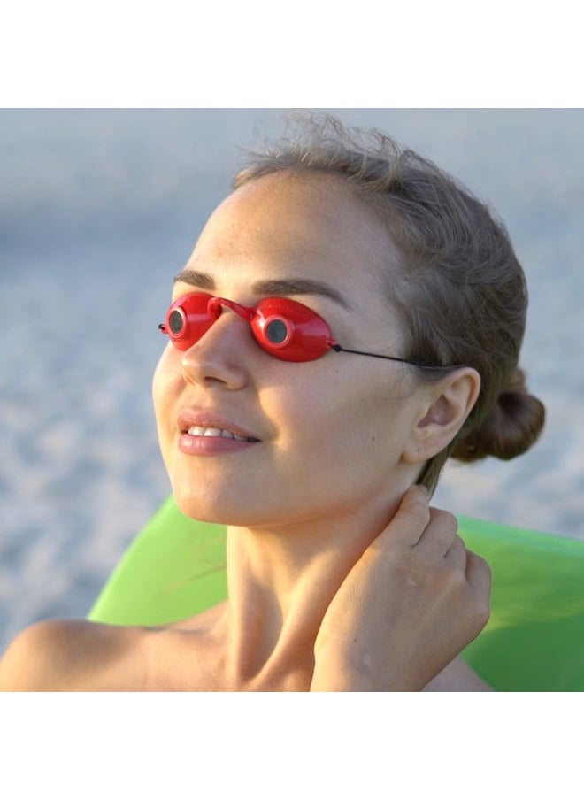 Super Sunnies - UV Eye Protection, FDA Compliant Individual Tanning Bed Goggles Eyeshields, Glasses, 12 Pack - Image 1