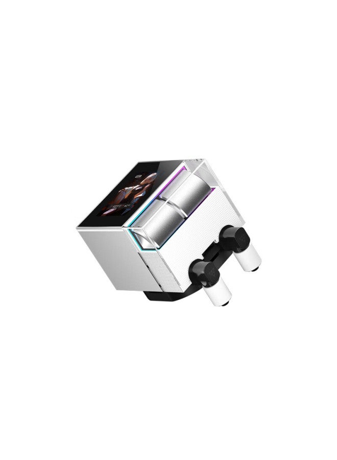 Pccooler Ds360 Argb Screen Display White All-in-one Cpu Liquid Cooler Temperature Display/2.4-inch Ips Lcd Screen/argb Cold Head/supports 1700/am5 - Image 2