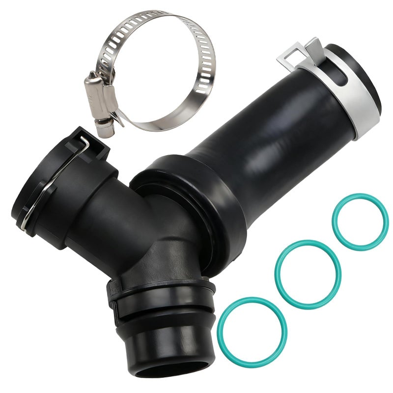 KPALAG Engine Heater Hose T-Connector Pipe with Engine Radiator Coolant Hose O-Ring Seal Set Compatible with Ford F-150 Mustang Lincoln Mark Replace # DR3Z-8566-A - Image 1