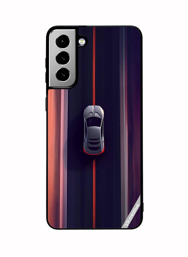 VR CREATIVE Protective Case Cover For Samsung Galaxy S21 FE 5G Car Design Multicolour - Image 1