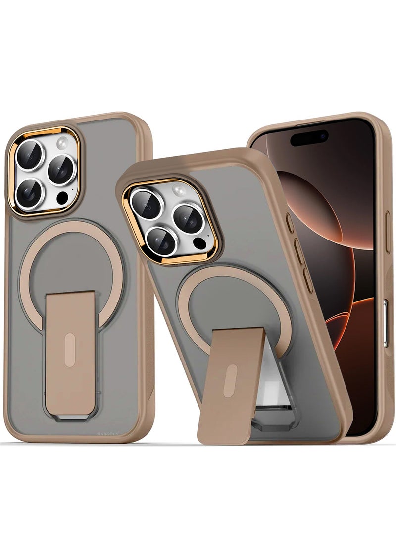 CATANES ( for iPhone 16 Pro Max ) Case Magnetic Kickstand Cover with Screen Camera Protection Support Wireless Charging Cover  - Image 1