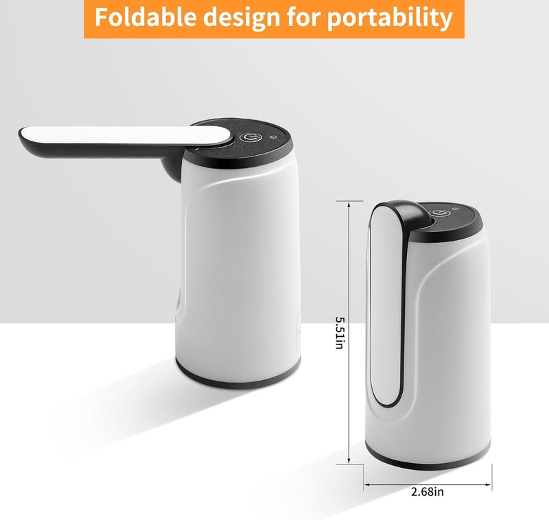GoodGrace Water Bottle Pump 5 Gallon USB Charging Automatic Drinking Portable Electric Water Dispenser/Switch - Image 3
