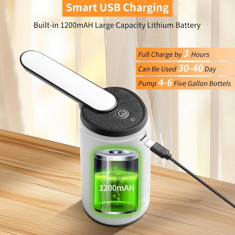 GoodGrace Water Bottle Pump 5 Gallon USB Charging Automatic Drinking Portable Electric Water Dispenser/Switch - Image 4