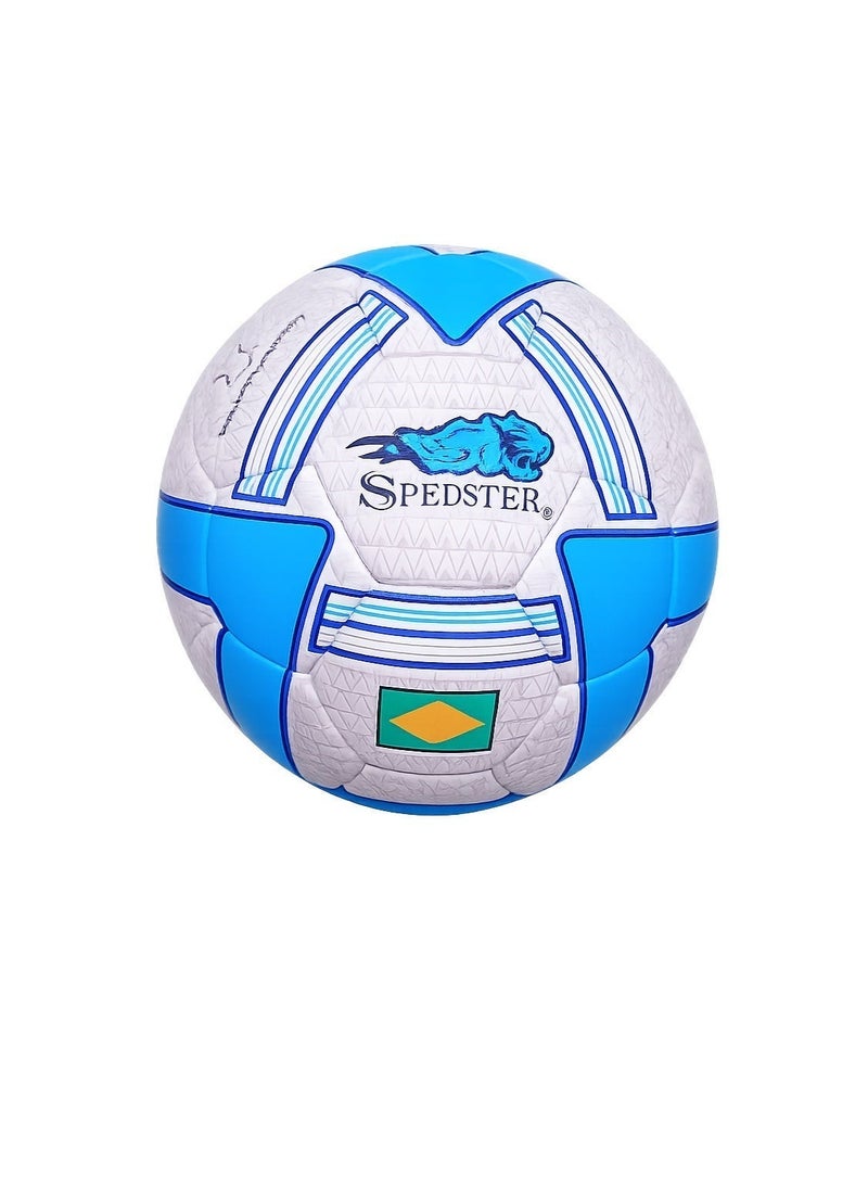 Spedster Soccer Ball Premium Match Ball Football Size 5 Hand Stitched - Image 1