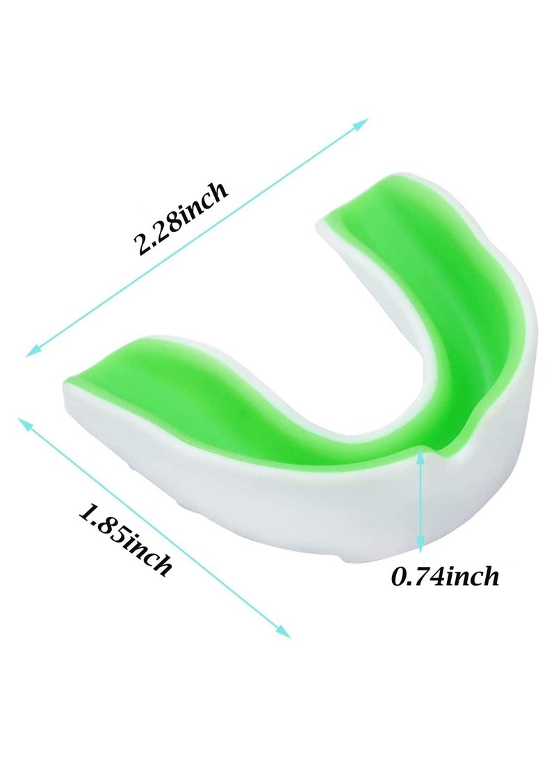 5 Pack EVA Mouthguards with Case, Sport Mouth Guards Mouthguard Gum Guard, Mouthguard Slim Fit for Boxing, Basketball, Hockey, Soccer - Image 2