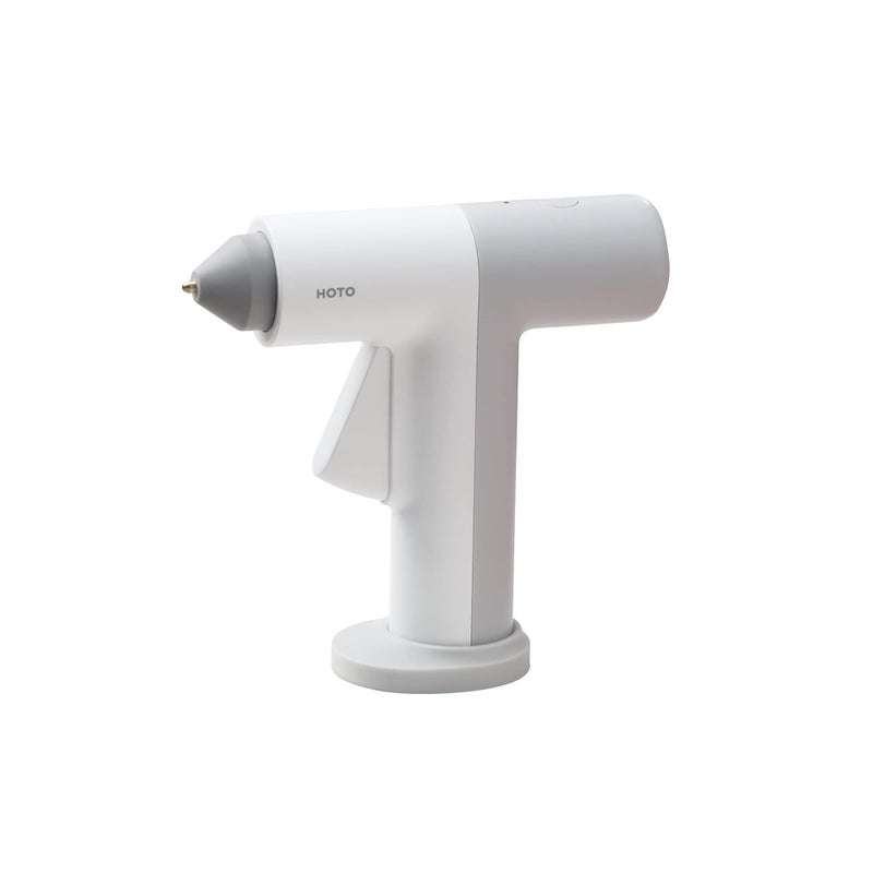 HOTO Cordless Hot Glue Gun, Minimalist Style, 30s Heating Fast, Smart Power-off, Compact Size, Intelligent Temperature Control, USB-C Rechargeable,10 Mini Sticks for Crafts, DIY Arts, Home Repairs - Image 1